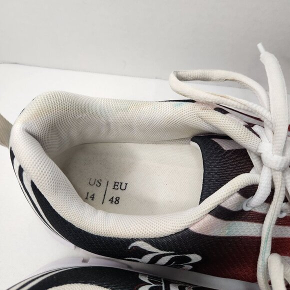 Custom Made Canvas Shoes Barnes Name on the side Men's US 14 EU 48 - Picture 13 of 16